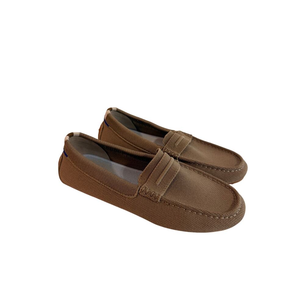 Rothy’s The Driver Flats in Sesame Beige Brown Sz 7 Women’s Shoes Nice Cond!